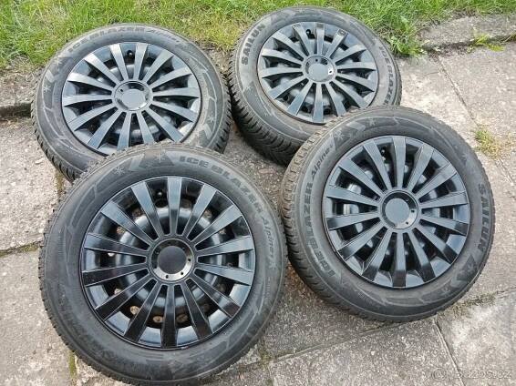 Zimní kola 15ky 4x100 pneu 95% DACIA RENAULT - Rychnov nad Kněžnou - Bazar