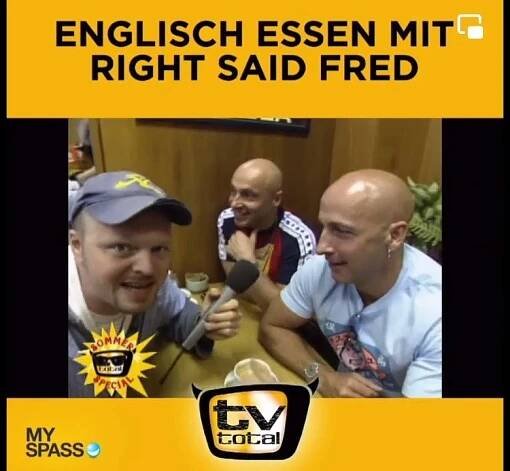 RIGHT SAID FRED - Typical English Food with Stefan Raab