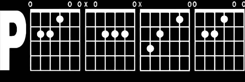 Obrázek produktu Dětské tričko PEACE Kytara Akordy Míru Guitar Chords