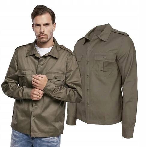 Košile s dlouhým rukávem BRANDIT US Shirt Olive