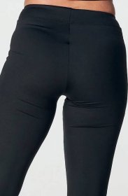 Sportovní fuknční černé dámské kalhoty s lesklými pruhy 370