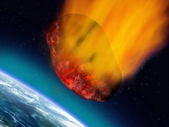 Upadající planetka — Stock obrázek