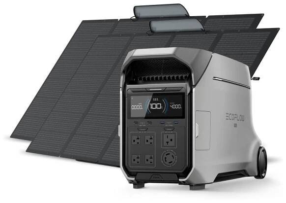Ecoflow DELTA Pro 3 with 2x400W Portable Solar Panel