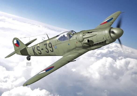 Avia S-199 w/MG17 1/72 KP- Kovozávody Prostějov