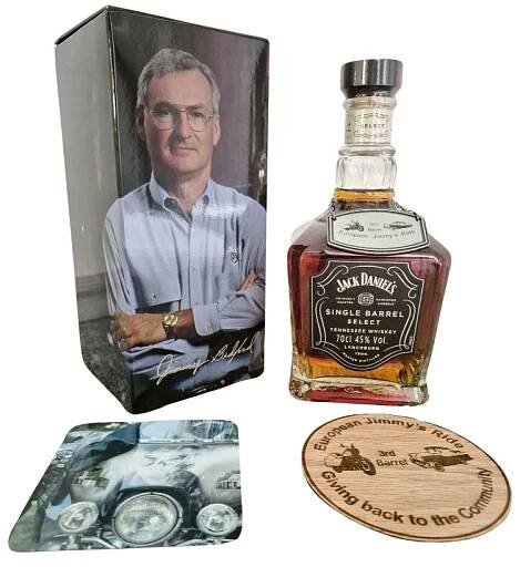 Aukce Jack Daniel's Single Barrel 3rd European Jimmy's Ride 0,7l 45% GB L.E. - 81/300