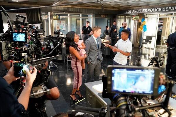 Keesha Sharp, Kevin Rahm, Dante Brown - Smrtonosná zbraň - Výhra v loterii - Z natáčení