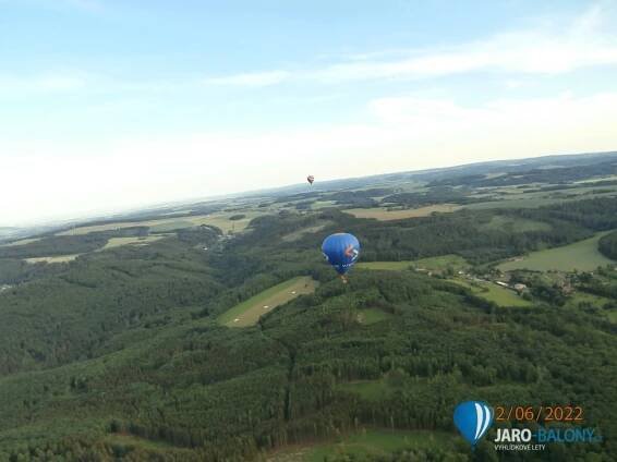 Červen 2022 - Vyhlídkové lety horkovzdušným balonem