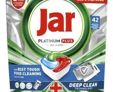 Kapsle do myčky Jar Platinum Plus All in One Blue, 42 ks