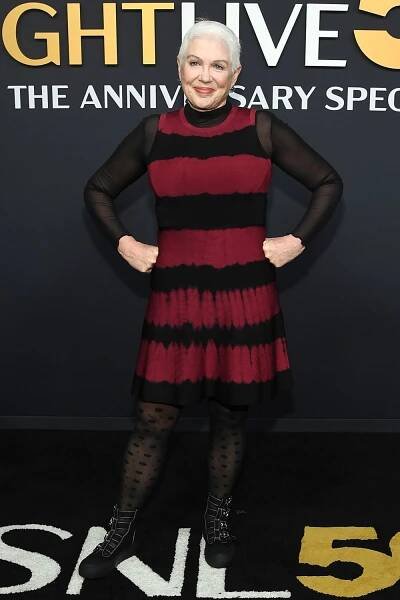 SNL50: THE RED CARPET -- Pictured: Julia Sweeney on Sunday, February 16, 2025