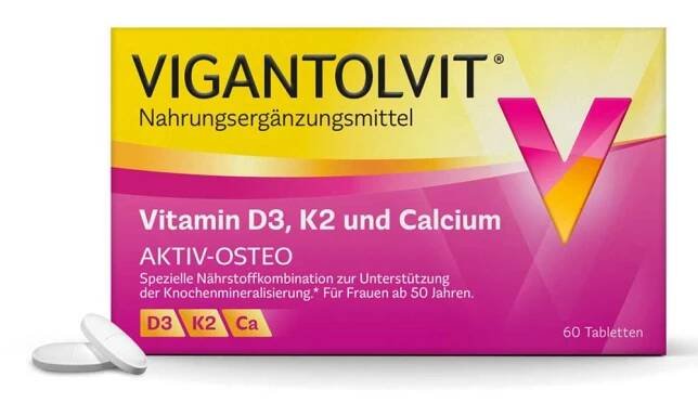 Vigantolvit Vitamin D3 K2 Calcium Filmtabletten 60 stk