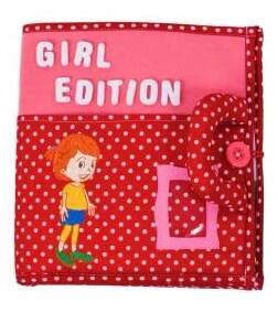 PIQIPI Interaktivní dětská knížka Quiet Book Girl