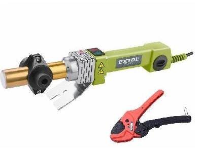 Extol Craft Polyfuzní svářečka plastových trubek + nůžky 419313
