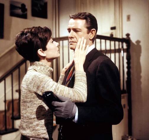 WAIT UNTIL DARK, from left: Audrey Hepburn, Richard Crenna, 1967