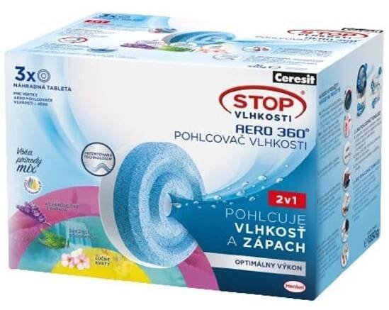 Ceresit Stop vlhkosti Aero 360° odvlhčovač náhradní náplň, 3× 450 g