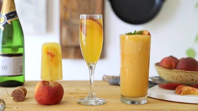 Italský broskvový koktejl – Bellini – ALKOHOL DRINK