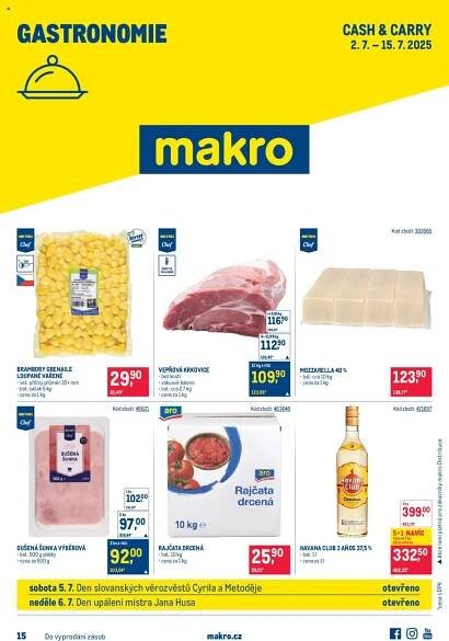  Makro Leták - Gastronomie od 02.07.2025 - Akce Makro