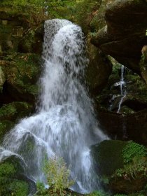 Lichtenhainský vodopád po otevření propusti