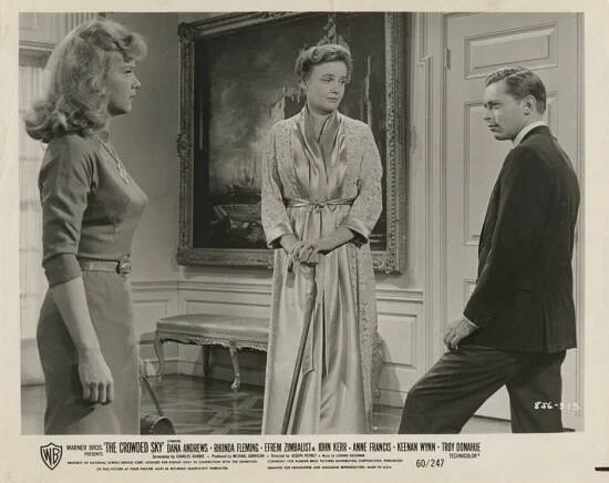 Anne Francis, Frieda Inescort, John Kerr - The Crowded Sky - Fotosky