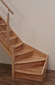 Dřevěné schody Minka Home Buk lomené 85 x 300cm