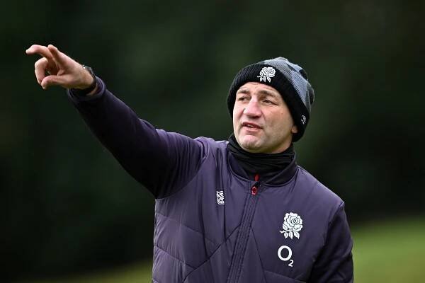 Steve Borthwick, England's head coach, at a training session.