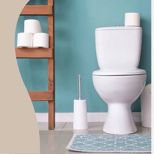 Univerzální WC sedátko, bílá záchodová deska, plastová klapka na WC Druh montážních součástek plastové panty