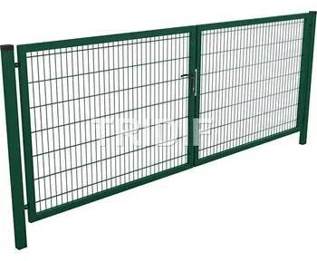 Brána s 2D panelem 6-5-6 / ZELENÁ / šířka 4000 mm / + 2 ks sloupků ZDARMA