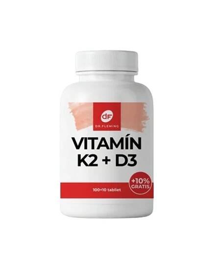 DR. FLEMING Vitamin K2 100μg +D3 3000IU +10% gratis 110ks