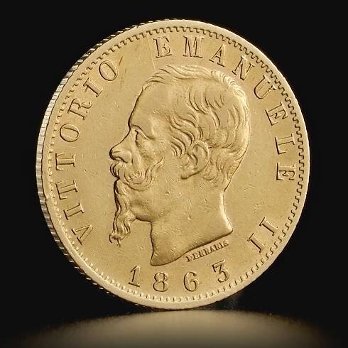 20 liiran Italian Viktor Emanuel II