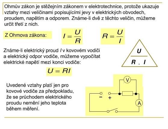 PPT - Ohmův zákon. Elektrický odpor PowerPoint Presentation, free download - ID:5255952