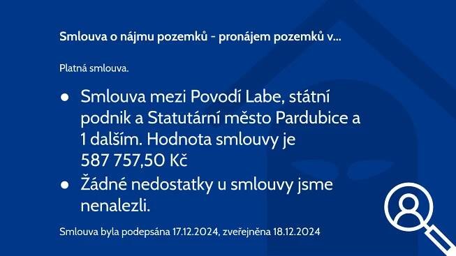 Smlouva 31484352. Smlouva o nájmu pozemků - pronájem pozemků v k.ú. Pardubice