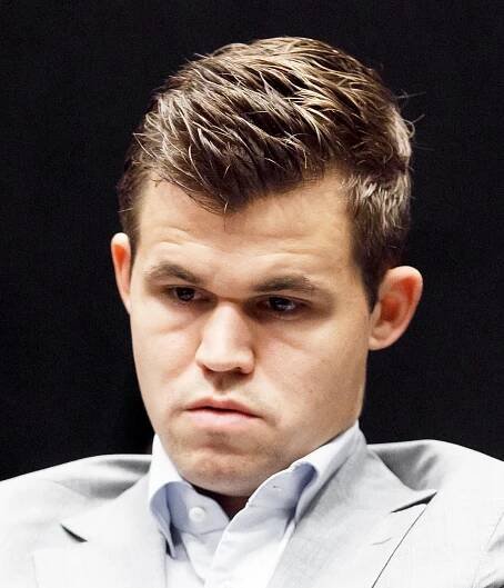 World Chess Champion Magnus Carlsen in Deep Thought Wallpaper