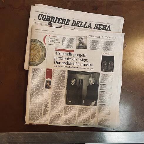 Article about the exhibition "Studio Ponsi - Autoritratto" on "Il Corriere della Sera"