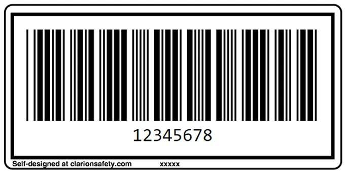 Custom CODE39 Barcode Label