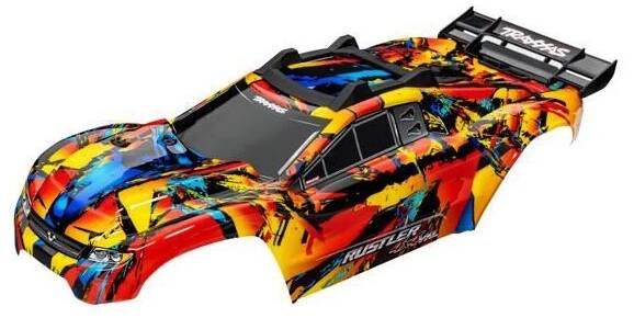 Náhled produktu - 1:10 Traxxas Rustler VXL 4WD: Karoserie (Solar Flare)