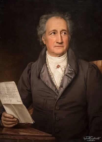 Joseph Karl Stieler: »Johann Wolfgang Goethe« 1828, Öl auf Leinwand, Bayerische Staatsgemälde Sammlung München