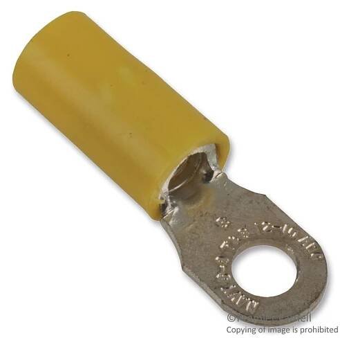 Abb - Thomas & Betts 10Rc-8 Terminal, Ring Tongue, #8, Crimp, Yellow