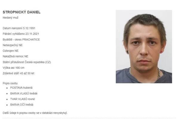 Pavle, vrať se nám zpátky. V jižních Čechách policie pátrá po stovkách lidí