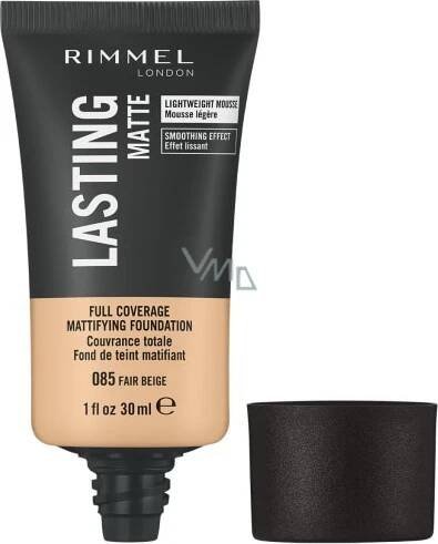 Rimmel London Lasting Matte Foundation Makeup 085 Fair Beige 30 ml