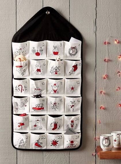 a wall hanging with coffee cups on it
