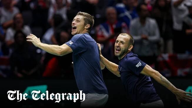 Dan Evans and Neal Skupski clinch thrilling win to put GB into Davis Cup last eight