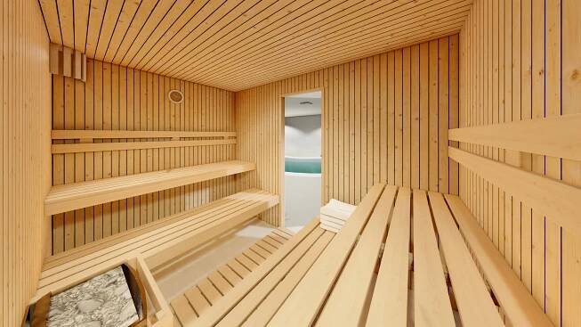Top Class Eko domácí sauna na míru severský smrk 300x200 cm