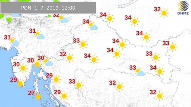 Počasí v Chorvatsku - 10