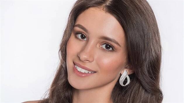 Finalistka soutěže Miss Face 2017 Daniela Zálešáková je třetí.