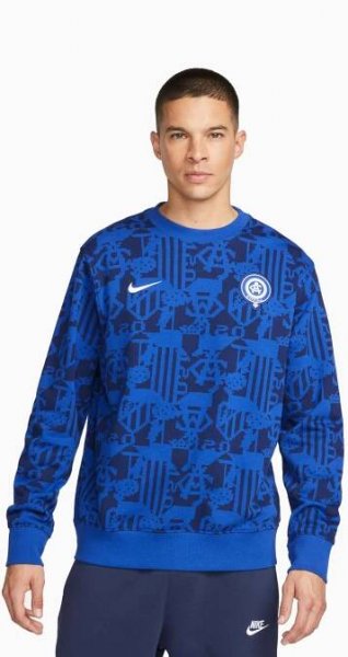Mikina Nike Atletico Madrid 22/23 Club Fleece - Modrý