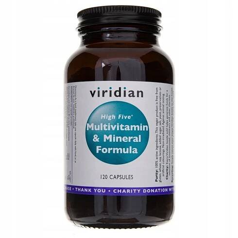 Viridian High Five Multivitamin and Mineral 120cps
