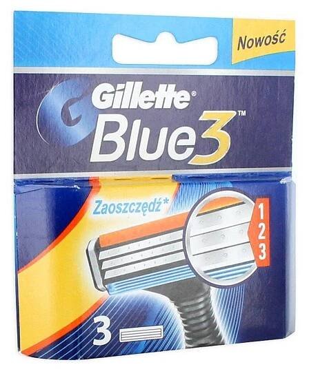 Gillette Blue3 náhradní hlavice 3 ks