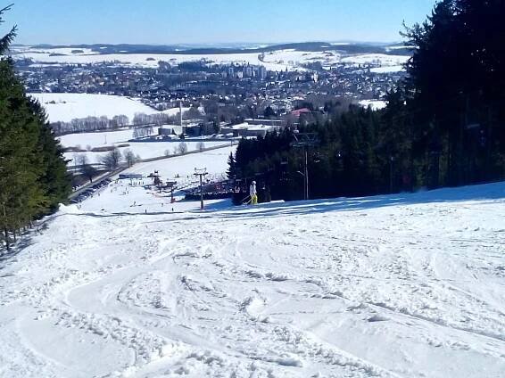 Sjezdovka Harusův kopec, sedačková lanovka - 7 km - Nové Město na Moravě - Olešná - foto 31