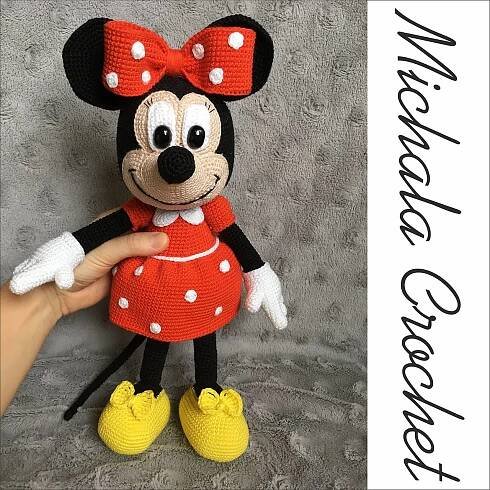 Háčkovaná Minnie Mouse - návod