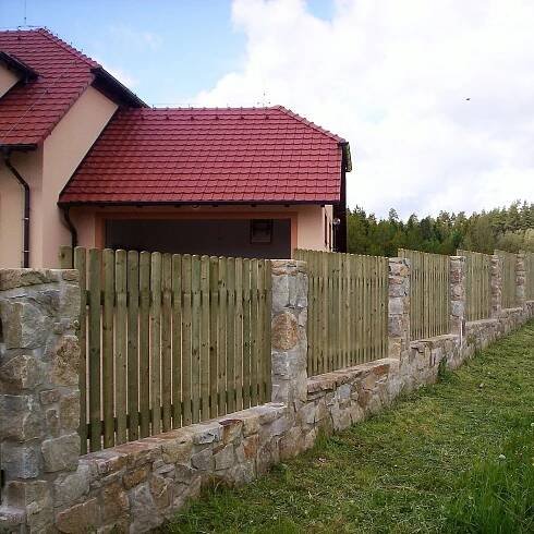 Plotové prkno Borovice - oblouček, 20x90x1000 mm, impregnované 