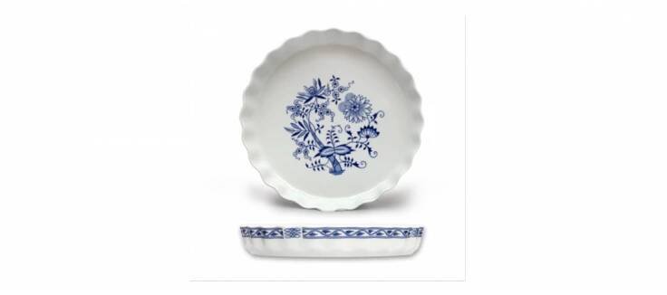 mísa zapékací 26 cm kulatá koláč cibulák Henriette   henrieta Saphyr Thun 1 ks cibulákový porcelán Nová Role
